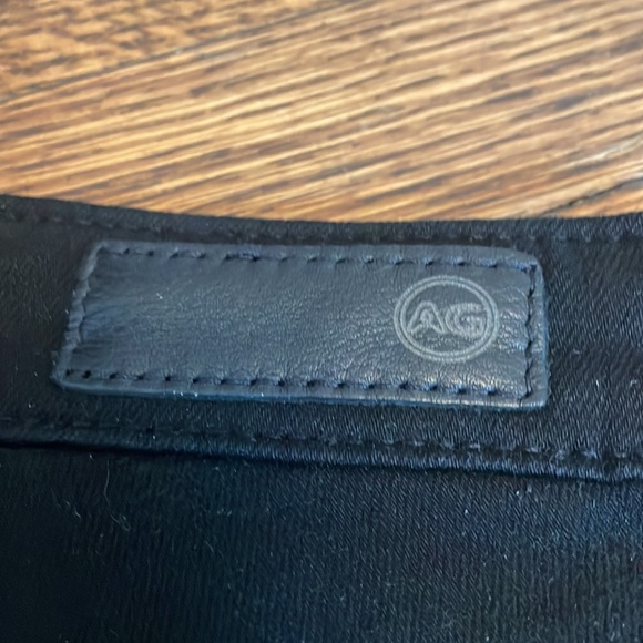AG Low Rise Black Denim Super Skinny Ankle Jean. - distressed - Picture 7 of 12